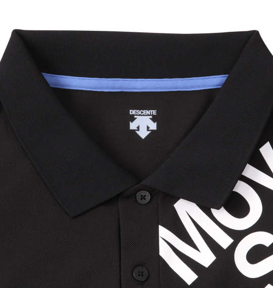 DESCENTE クーリストカノコ半袖ポロシャツ ブラック
