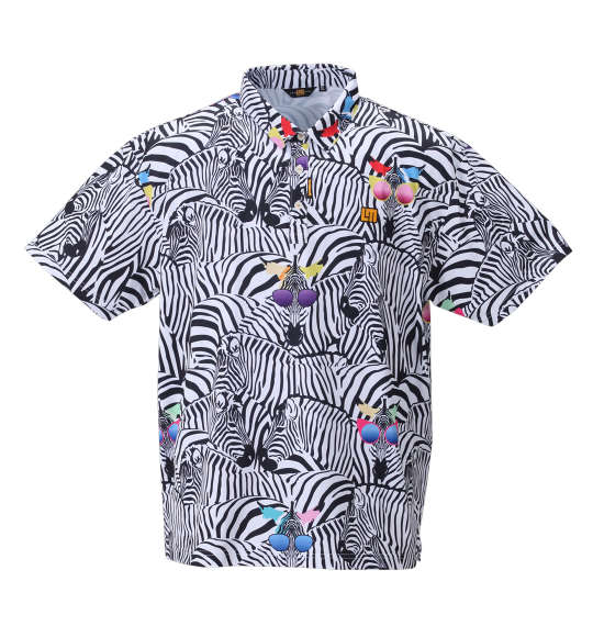 LOUDMOUTH プレミアム鹿の子半袖シャツ ゼブラ