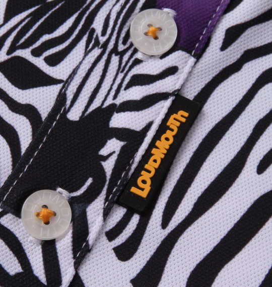 LOUDMOUTH プレミアム鹿の子半袖シャツ ゼブラ