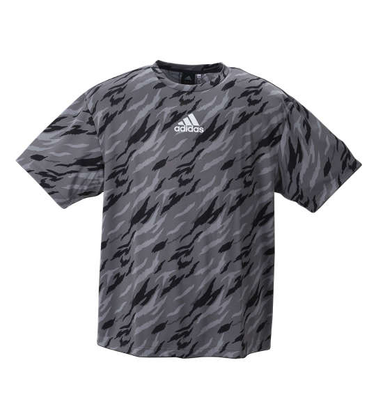 adidas カモフラ柄半袖Tシャツ グレーカモ×グレーシックス