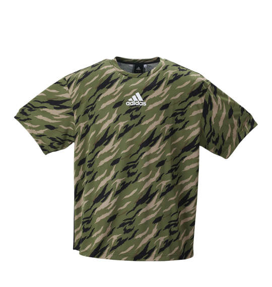 adidas カモフラ柄半袖Tシャツ カーキカモ×ブラック