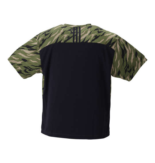 adidas カモフラ柄半袖Tシャツ カーキカモ×ブラック