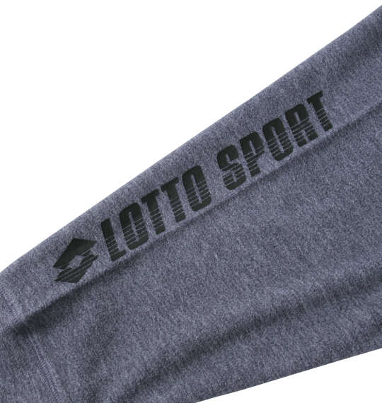 LOTTO ハーフジップ杢マイクロフリース グレー