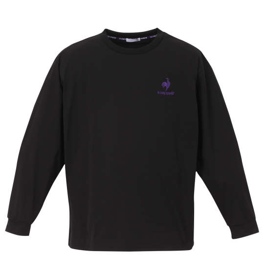 LE COQ SPORTIF ヘランカハイゲージニット長袖Tシャツ ブラック
