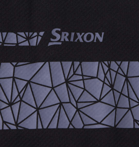 SRIXON クロスラインデザイン長袖シャツ ブラック