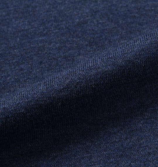 Mc.S.P オーガニックコットンクルーネック長袖Tシャツ ネイビー杢