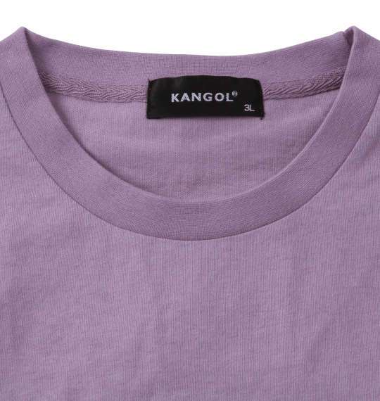 KANGOL 発泡プリント半袖Tシャツ パープル