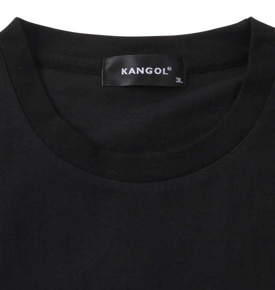 KANGOL 発泡プリント半袖Tシャツ ブラック