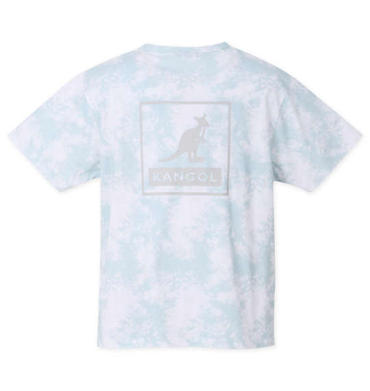 KANGOL タイダイ柄プリント半袖Tシャツ サックス