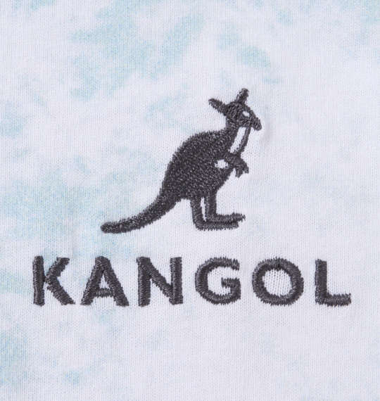 KANGOL タイダイ柄プリント半袖Tシャツ サックス