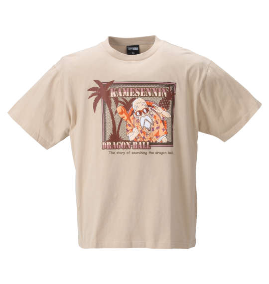 DRAGON BALL プリント半袖Tシャツ ベージュ