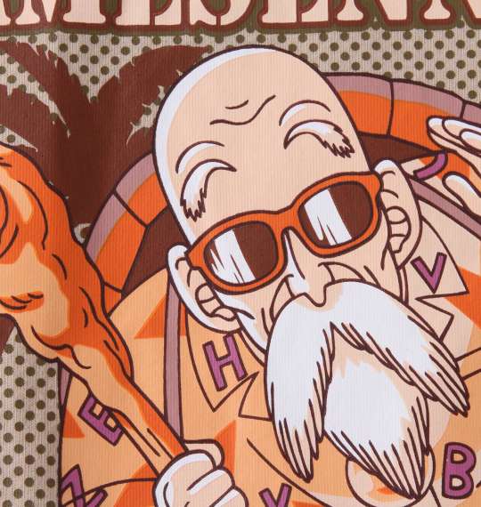 DRAGON BALL プリント半袖Tシャツ ベージュ