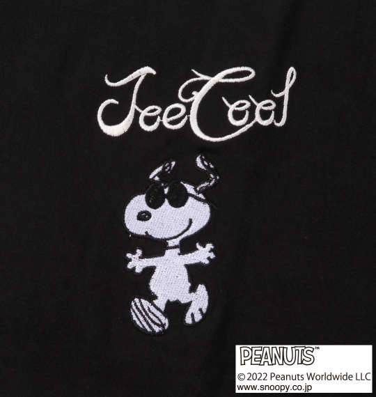 FLAGSTAFF×PEANUTS スヌーピーコラボ半袖Tシャツ ブラック