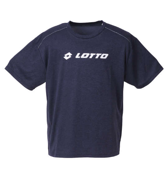 LOTTO 杢DRYメッシュ半袖Tシャツ ネイビー