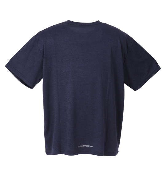 LOTTO 杢DRYメッシュ半袖Tシャツ ネイビー