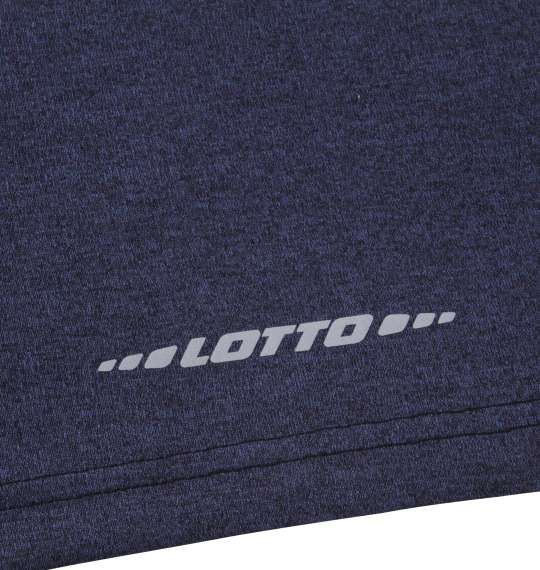 LOTTO 杢DRYメッシュ半袖Tシャツ ネイビー