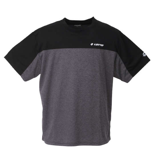 LOTTO 杢DRYメッシュ半袖Tシャツ ブラック
