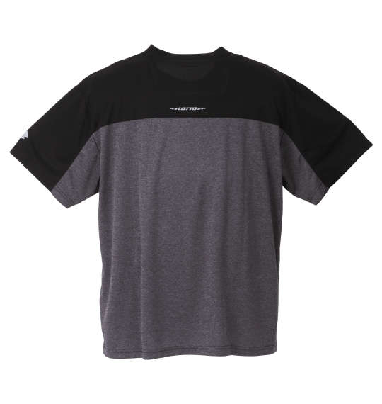 LOTTO 杢DRYメッシュ半袖Tシャツ ブラック