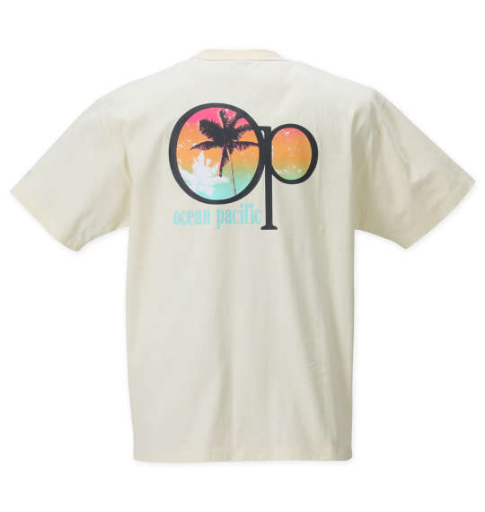 OCEAN PACIFIC プリント半袖Tシャツ アイボリー