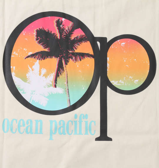 OCEAN PACIFIC プリント半袖Tシャツ アイボリー
