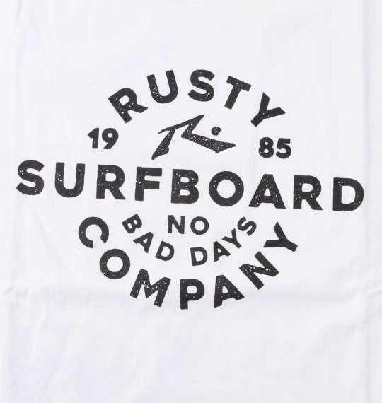 RUSTY プリントTシャツ ホワイト