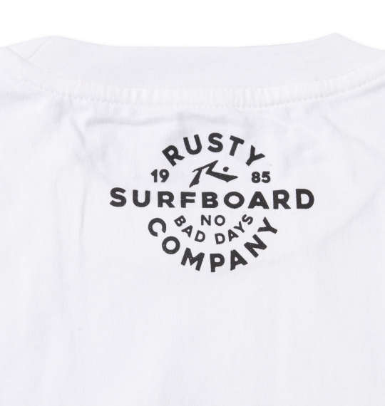 RUSTY プリントTシャツ ホワイト