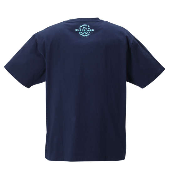 RUSTY プリントTシャツ ネイビー