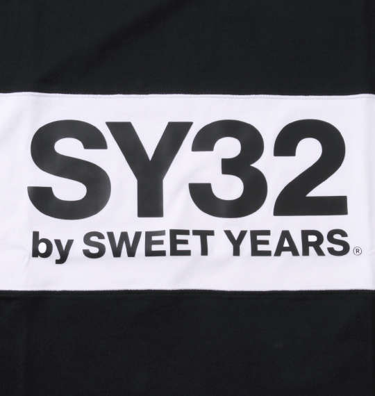 SY32 by SWEET YEARS エクスチェンジカルチョ半袖Tシャツ ブラック