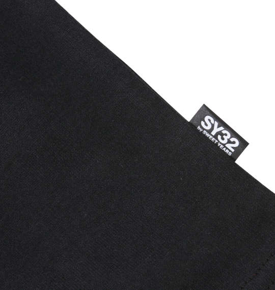 SY32 by SWEET YEARS エクスチェンジカルチョ半袖Tシャツ ブラック