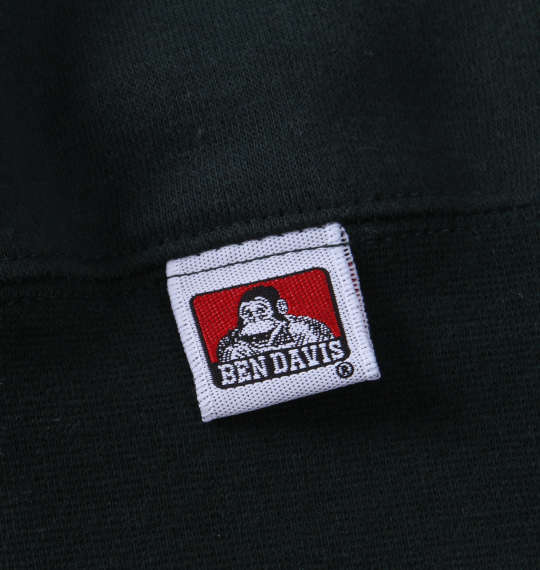 BEN DAVIS カレッジワッペンロゴクルーネックスウェット ダークグリーン