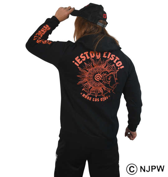 新日本プロレス 内藤哲也「ESTOY LISTO」フルジップパーカー ブラック