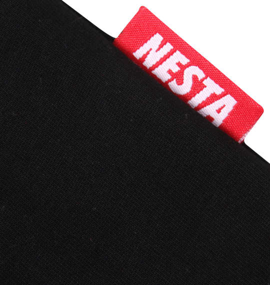 NESTA BRAND 箔プリント長袖Tシャツ ブラック