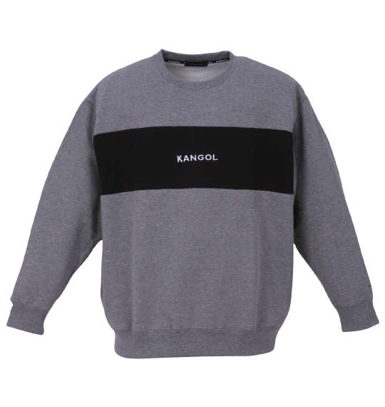 KANGOL 裏起毛クルートレーナー グレー