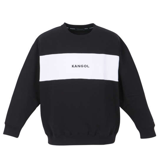 KANGOL 裏起毛クルートレーナー ブラック