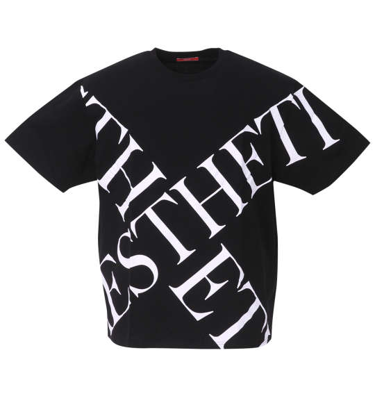 Re:luxi クロスロゴ半袖Tシャツ ブラック