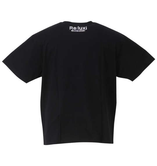 Re:luxi クロスロゴ半袖Tシャツ ブラック