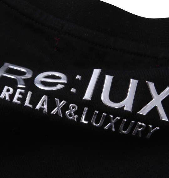 Re:luxi クロスロゴ半袖Tシャツ ブラック