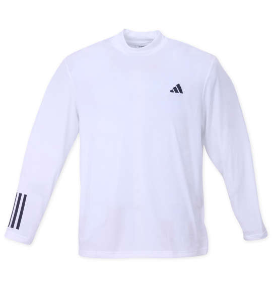 adidas golf チェストプリントレイヤードシャツ ネイビー×ホワイト