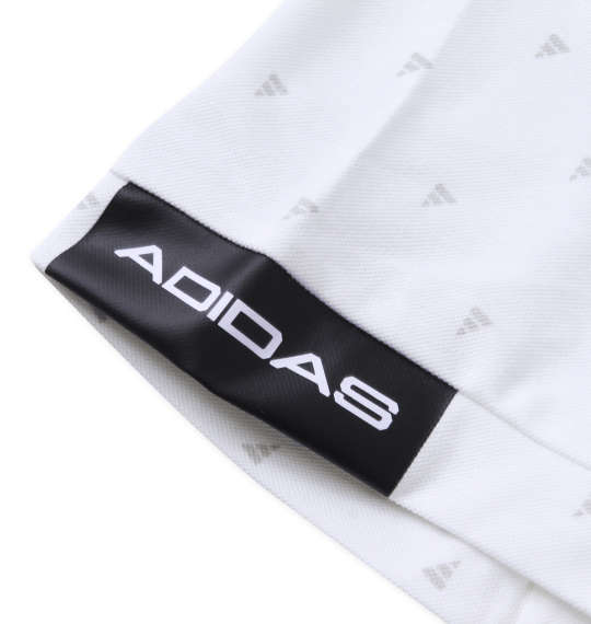 adidas golf アディダスロゴモノグラムプリント半袖B.Dシャツ ホワイト