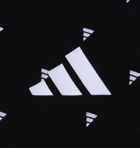 adidas golf アディダスロゴモノグラムプリント半袖B.Dシャツ ブラック