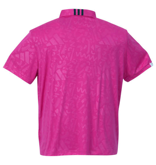 adidas golf エンボスプリント半袖B.Dシャツ ルシッドフクシャ