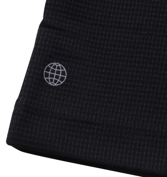 adidas golf ビッグアディダスロゴ半袖モックネックシャツ ブラック