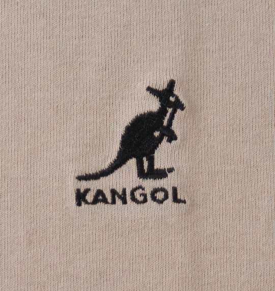 KANGOL バイカラー半袖Tシャツ ベージュ