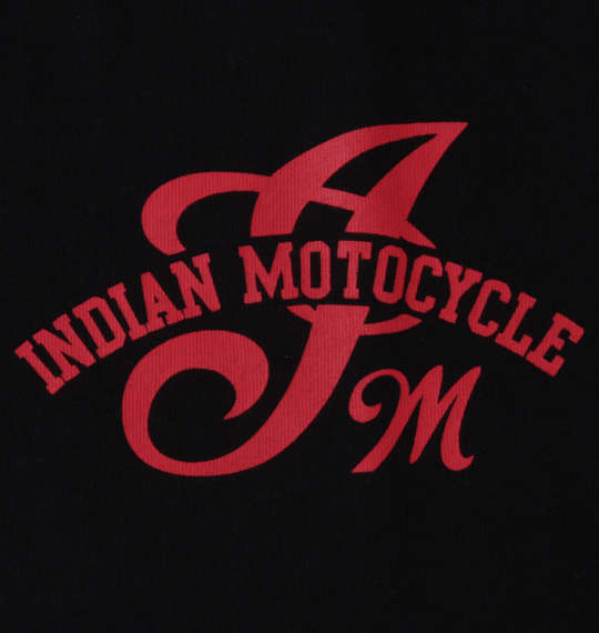 INDIAN MOTOCYCLE 天竺プリント半袖Tシャツ ブラック