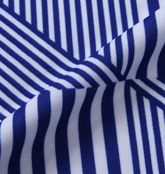 SRIXON 【松山英樹プロモデル】変形ストライプ半袖シャツ ブルー