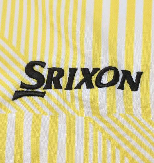 SRIXON 【松山英樹プロモデル】変形ストライプ半袖シャツ イエロー