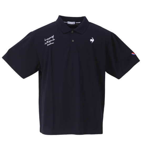 LE COQ SPORTIF ヘランカSUNSCREEN鹿の子半袖ポロシャツ ネイビー
