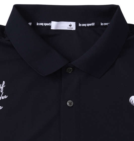 LE COQ SPORTIF ヘランカSUNSCREEN鹿の子半袖ポロシャツ ネイビー