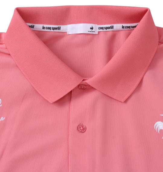 LE COQ SPORTIF ヘランカSUNSCREEN鹿の子半袖ポロシャツ ピンク