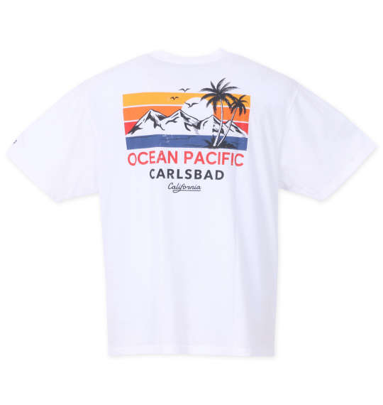 OCEAN PACIFIC 天竺ポケット付半袖Tシャツ ホワイト